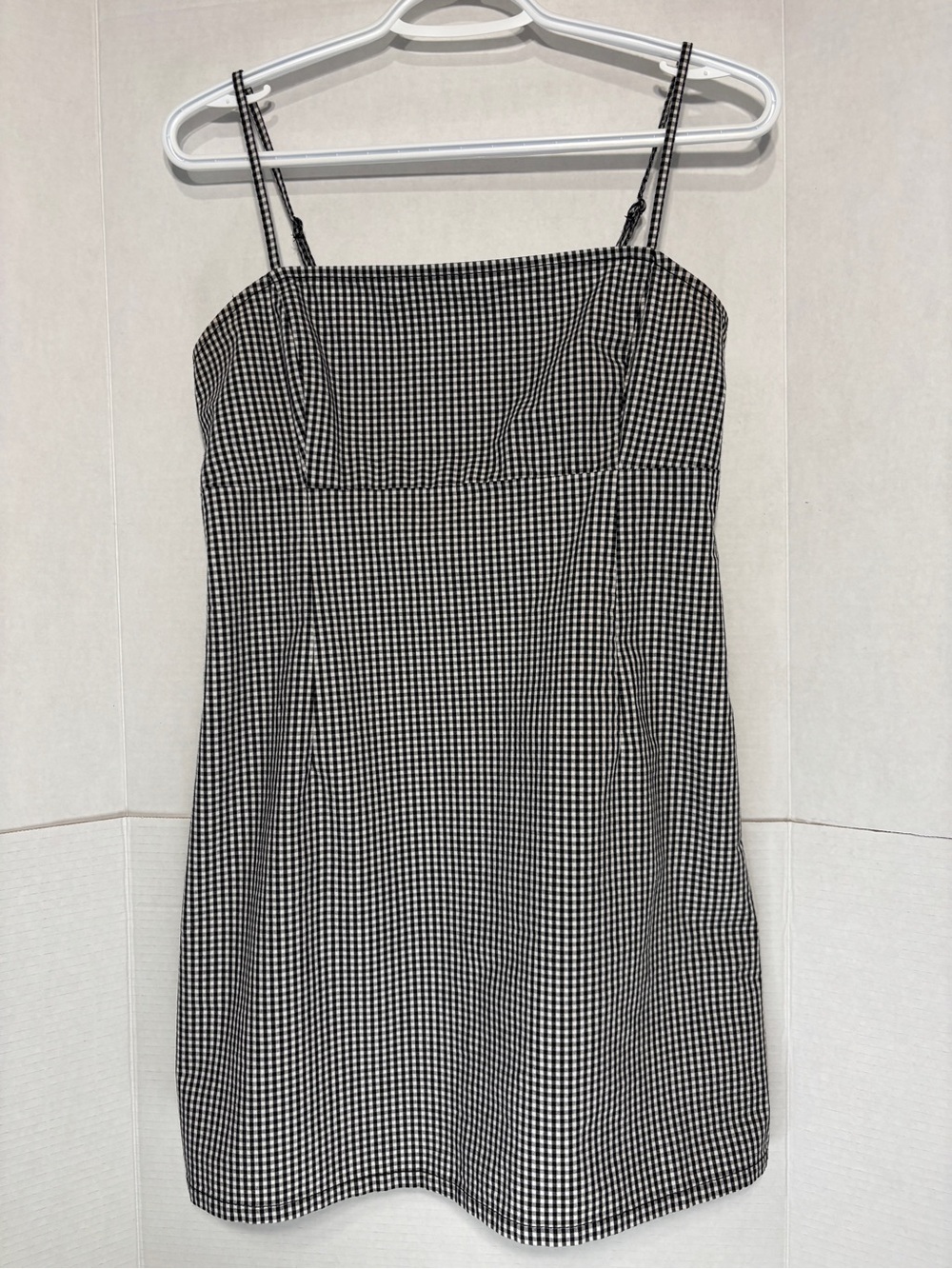 Garage Black & White Gingham Women’s Summer Sleeveless Mini Dress